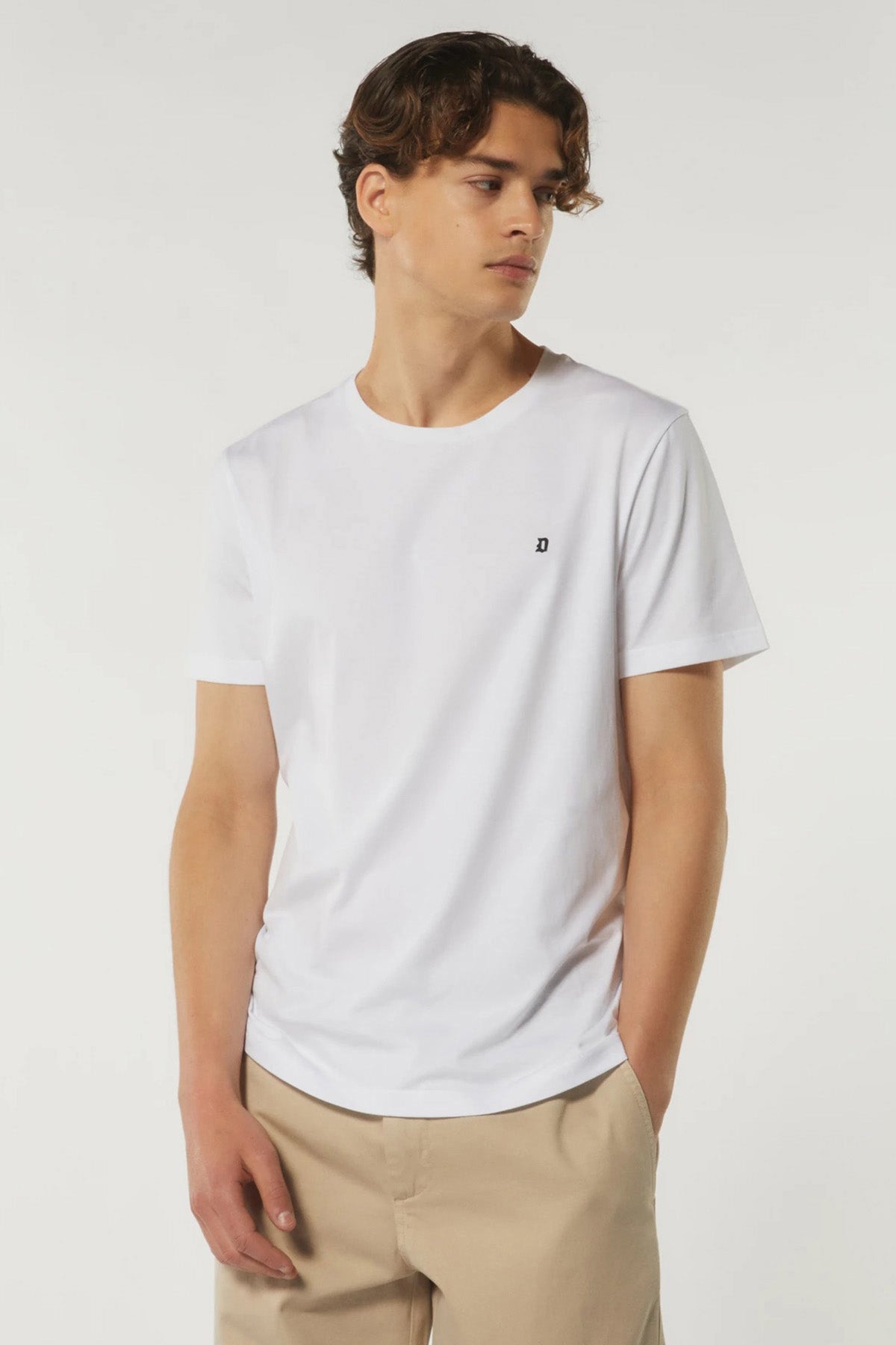 Dondup Regular Fit Yuvarlak Yaka Logolu T-shirt-T-shirt-Libas