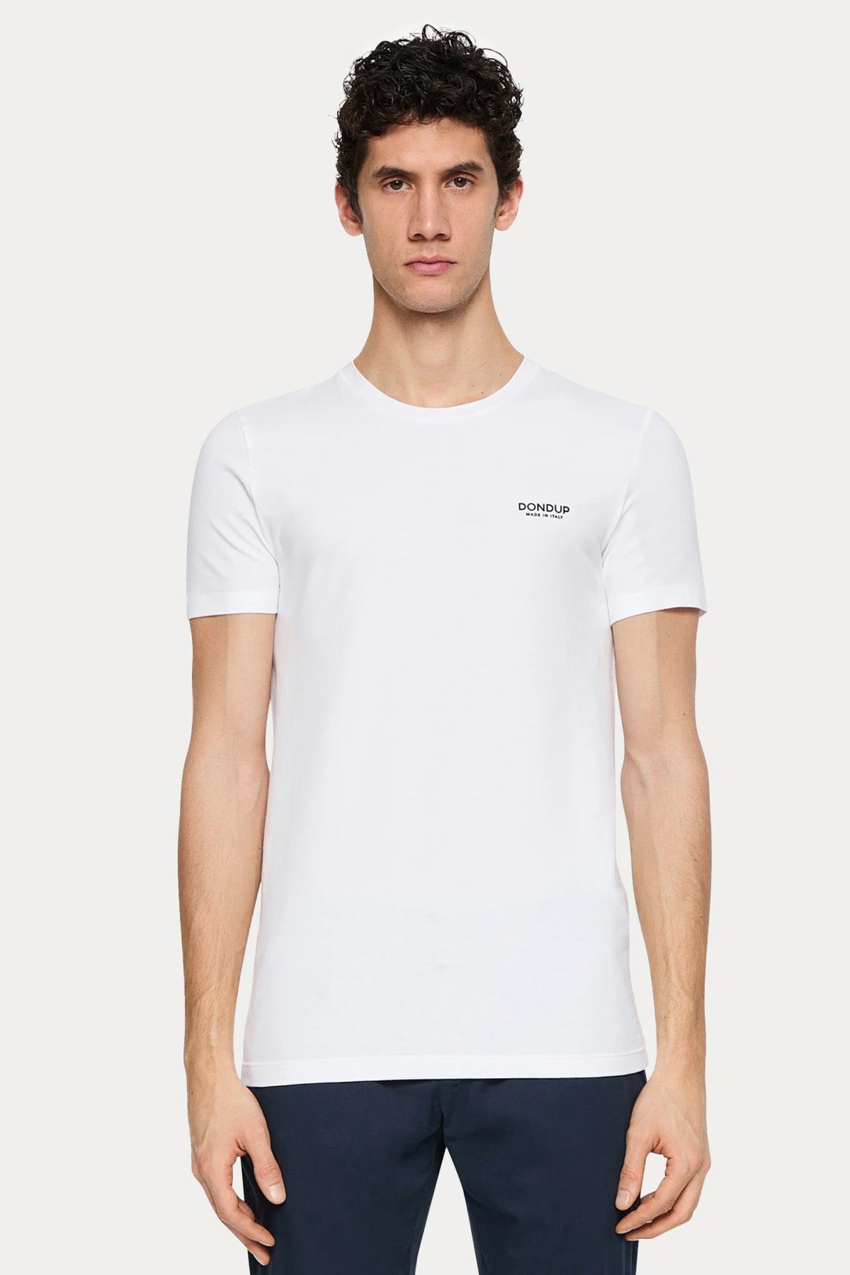 Dondup Regular Fit Yuvarlak Yaka Logolu T-shirt-T-shirt-Libas