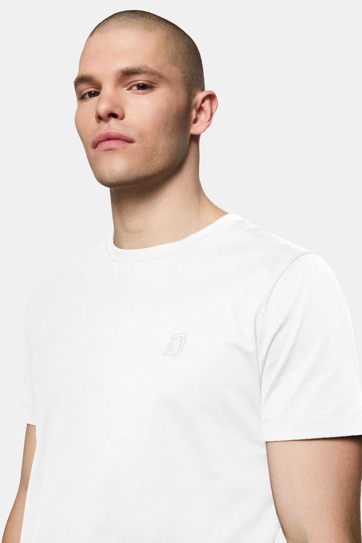 Dondup Yuvarlak Yaka Logolu T-shirt-T-shirt-Libas
