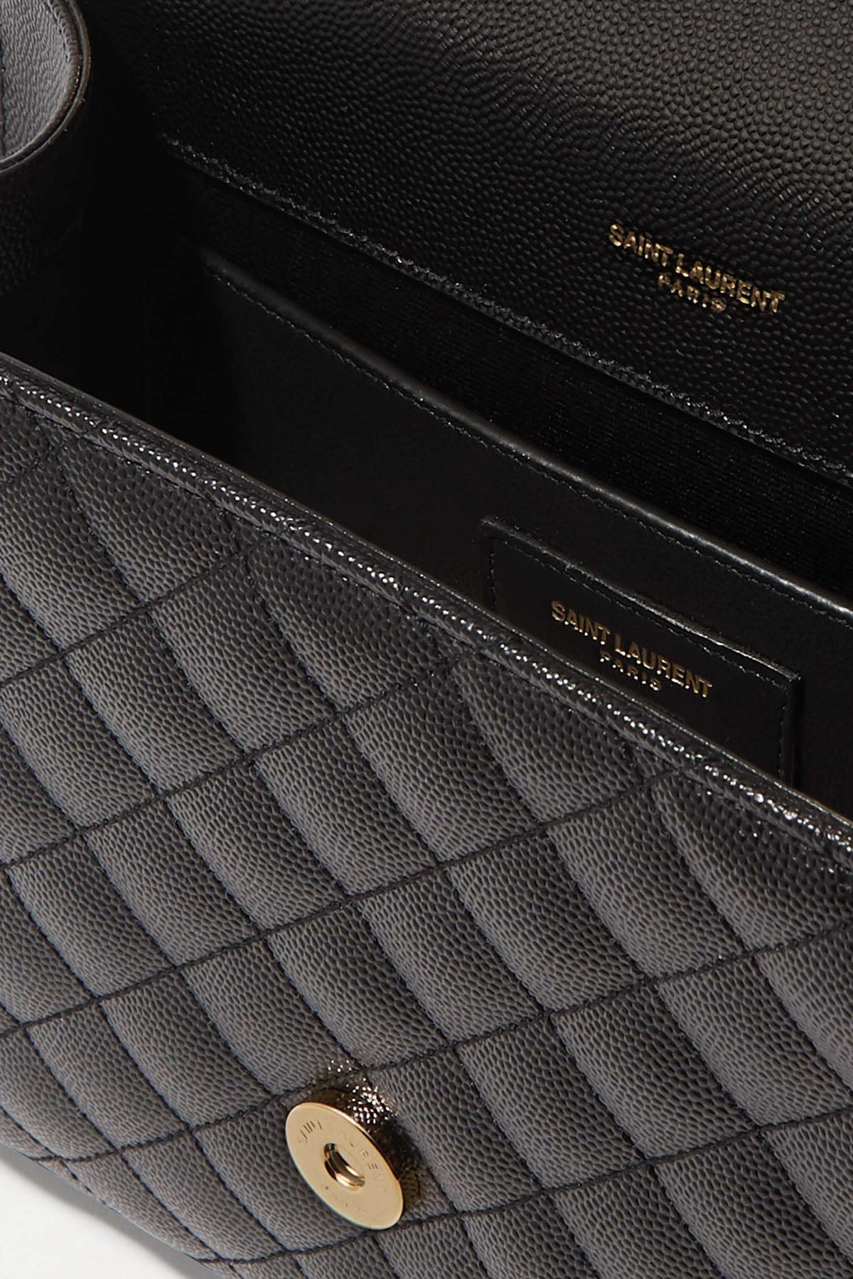 Saint Laurent Logolu Medium Deri Omuz Çantası