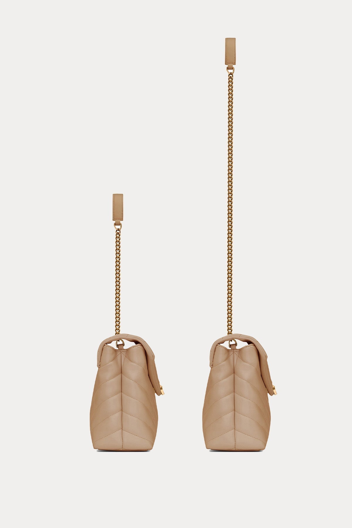 Saint Laurent Logolu Medium Deri Omuz Çantası