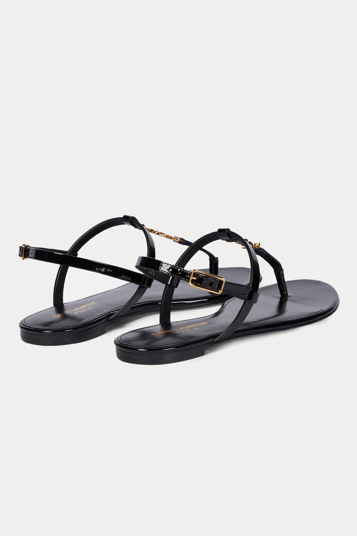 Saint Laurent Cassandra Logolu Deri Sandalet