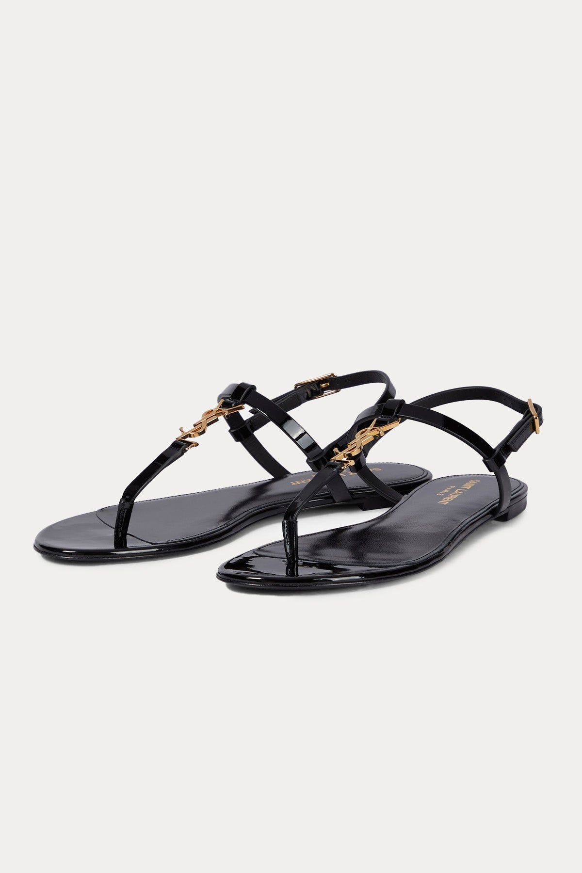 Saint Laurent Cassandra Logolu Deri Sandalet