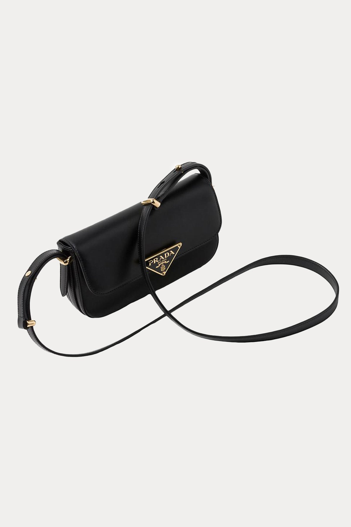 Prada Logolu Deri Omuz Çantası