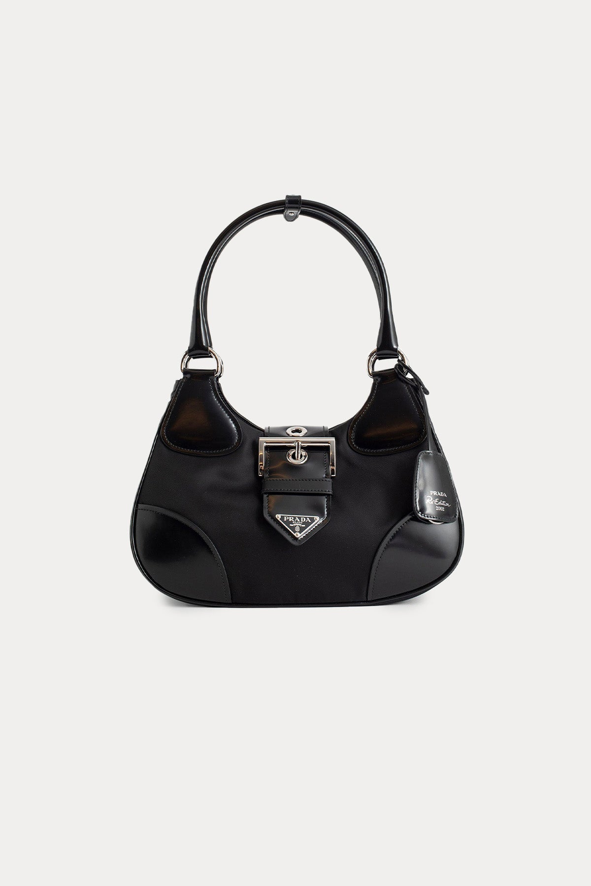 Prada Re - Nylon Logolu Deri Detaylı Çanta