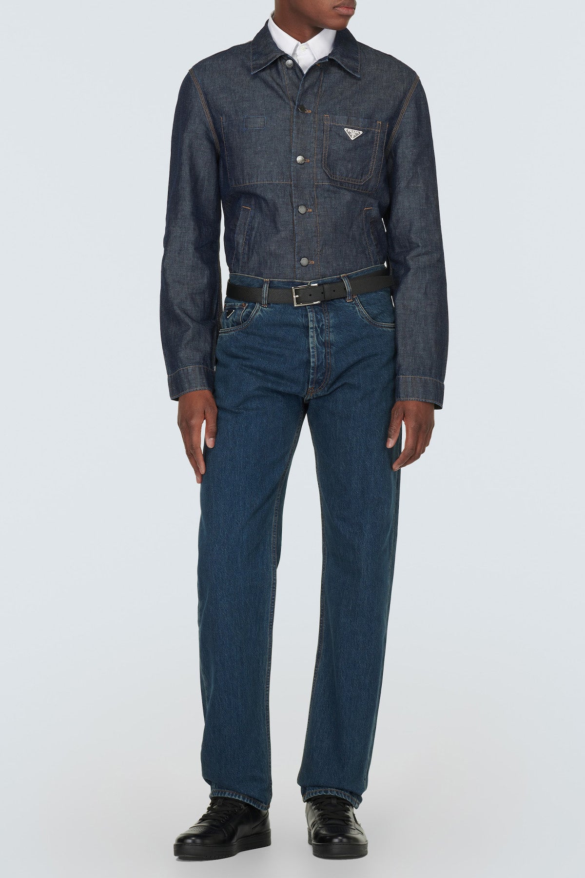 Prada Deri Sneaker Ayakkabı