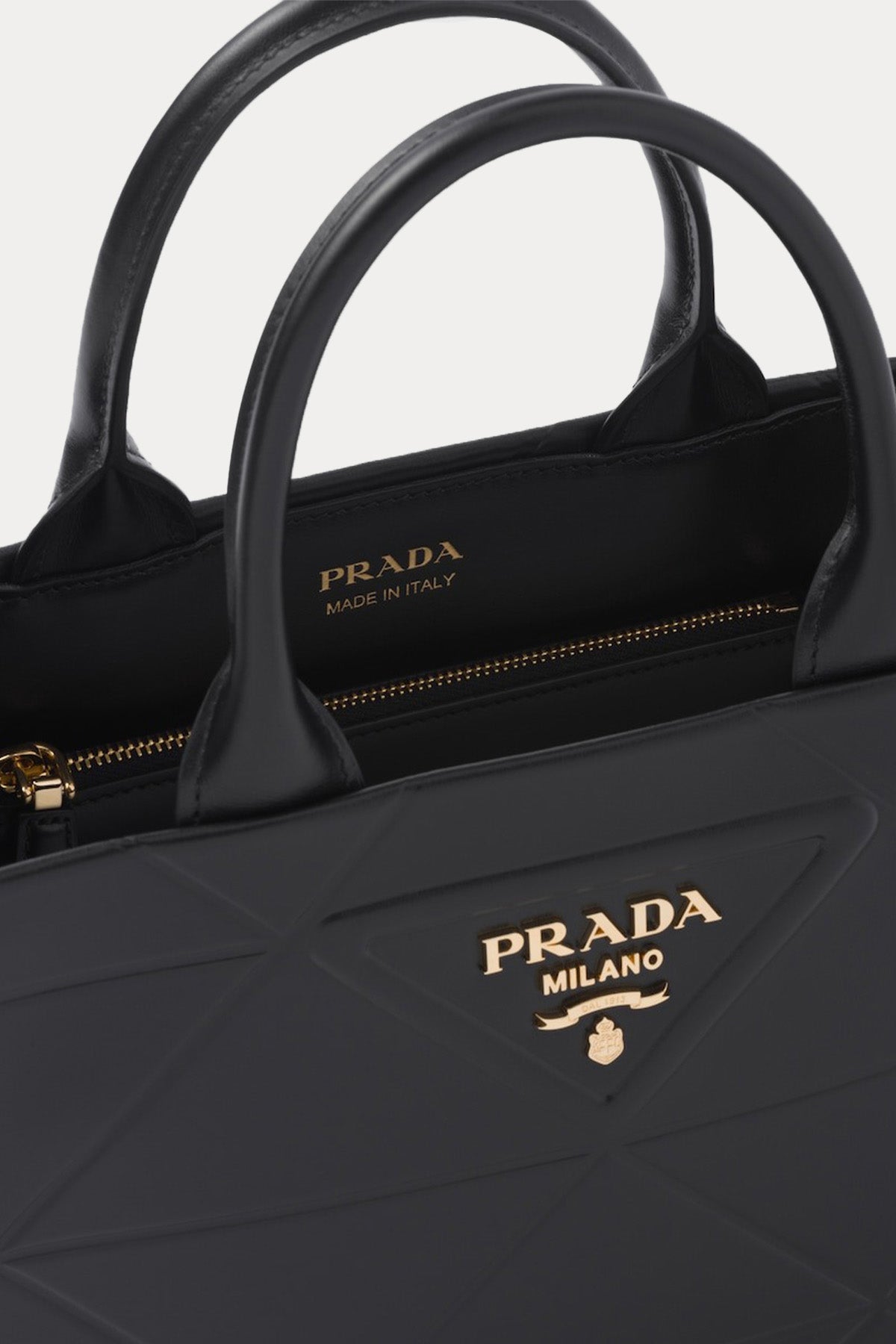 Prada Logolu Deri Çanta-Çanta-Libas