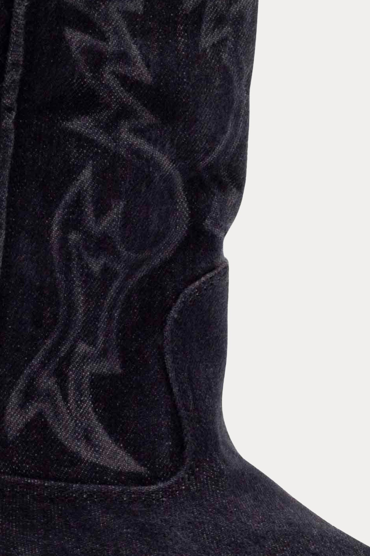 Vic Matie Denim Kumaş Sivri Küt Burunlu Western Çizme