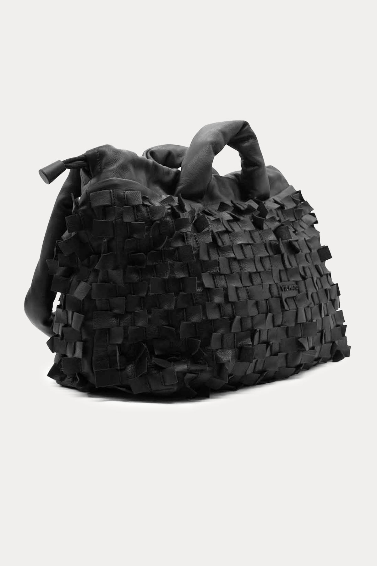 Vic Matie Örgü Deri Shopping Bag Çanta