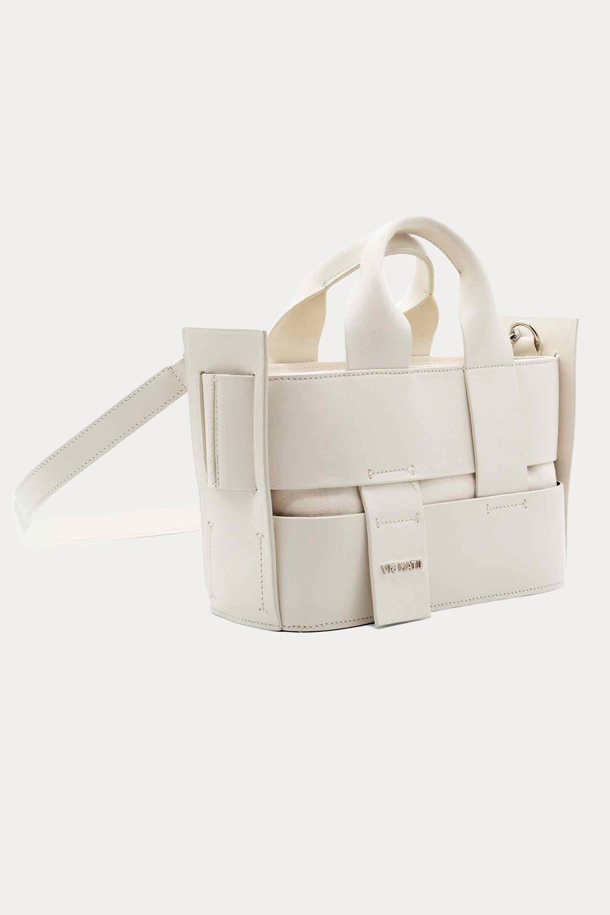 Vic Matie Kanvas Kumaş Torbalı Deri Çanta