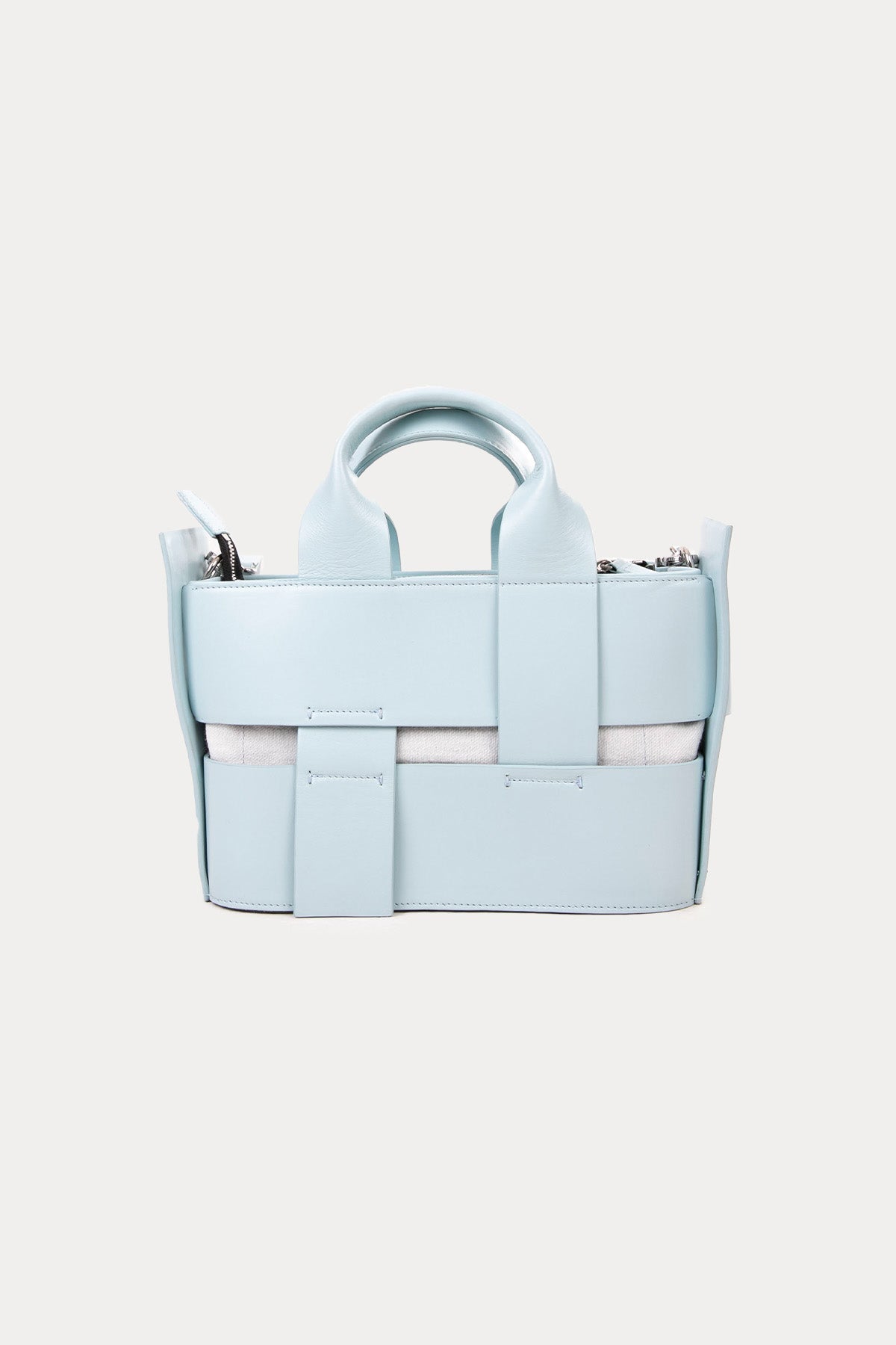 Vic Matie Kanvas Kumaş Torbalı Deri Çanta