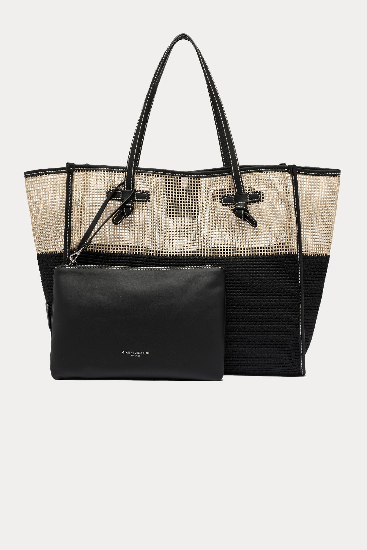 Gianni Chiarini Marcella Rafya Örgü Shopping Bag Çanta