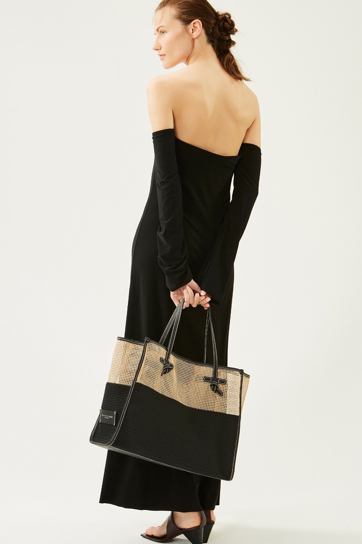 Gianni Chiarini Marcella Rafya Örgü Shopping Bag Çanta