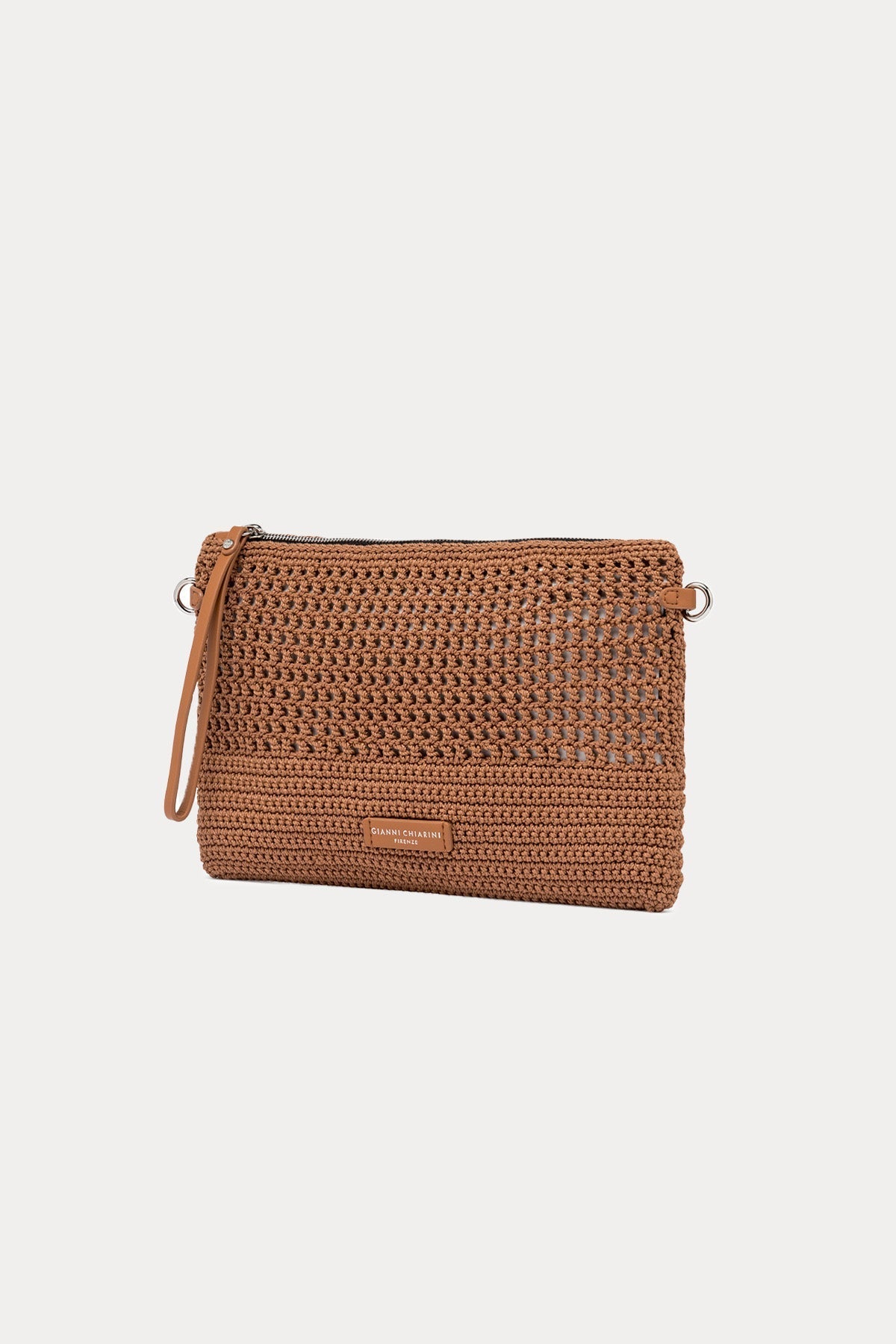 Gianni Chiarini Victoria Kanvas Örgü Clutch Çanta