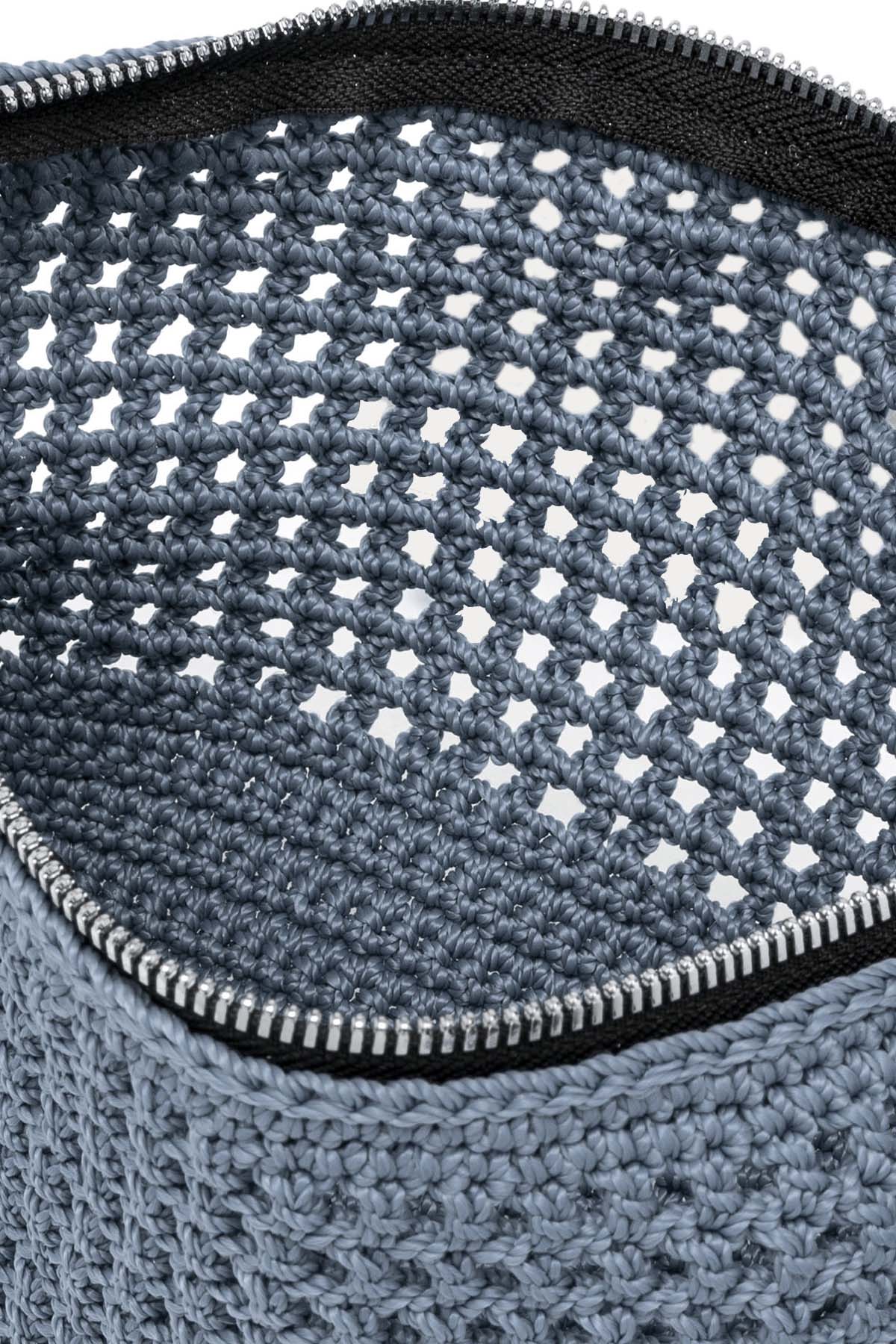 Gianni Chiarini Victoria Kanvas Örgü Clutch Çanta