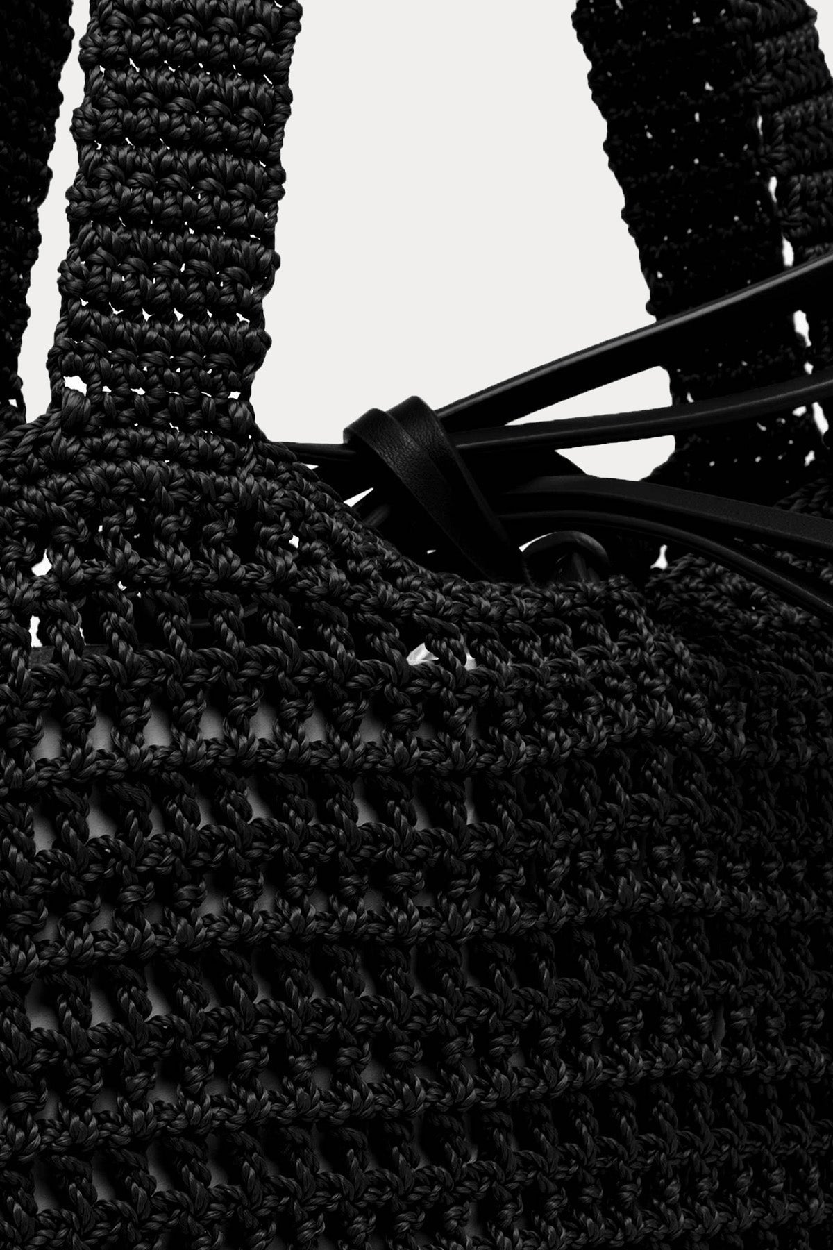 Gianni Chiarini Victoria Kanvas Örgü Shopping Bag Çanta