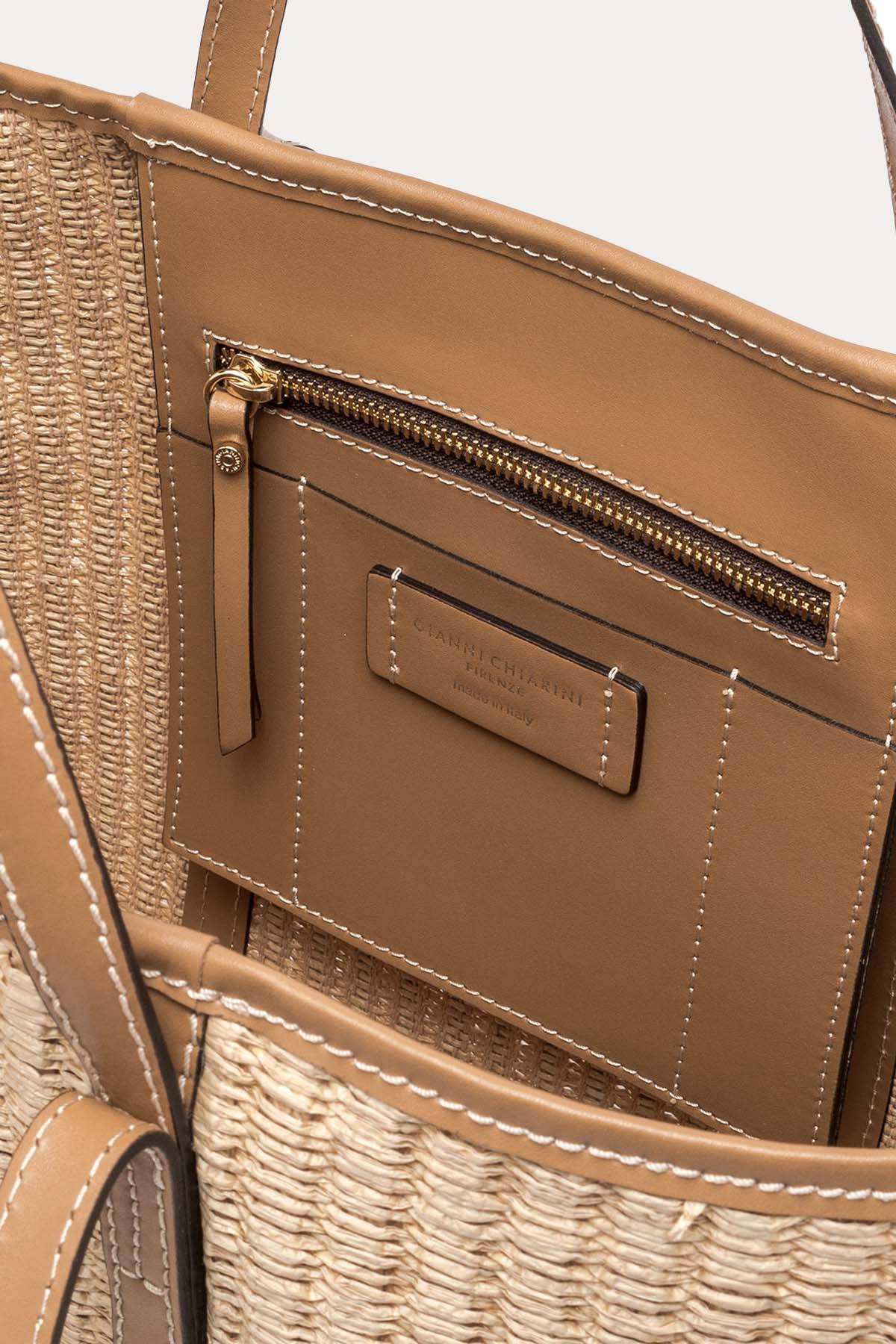 Gianni Chiarini Super Light Hasır Örgü Shopping Bag Çanta