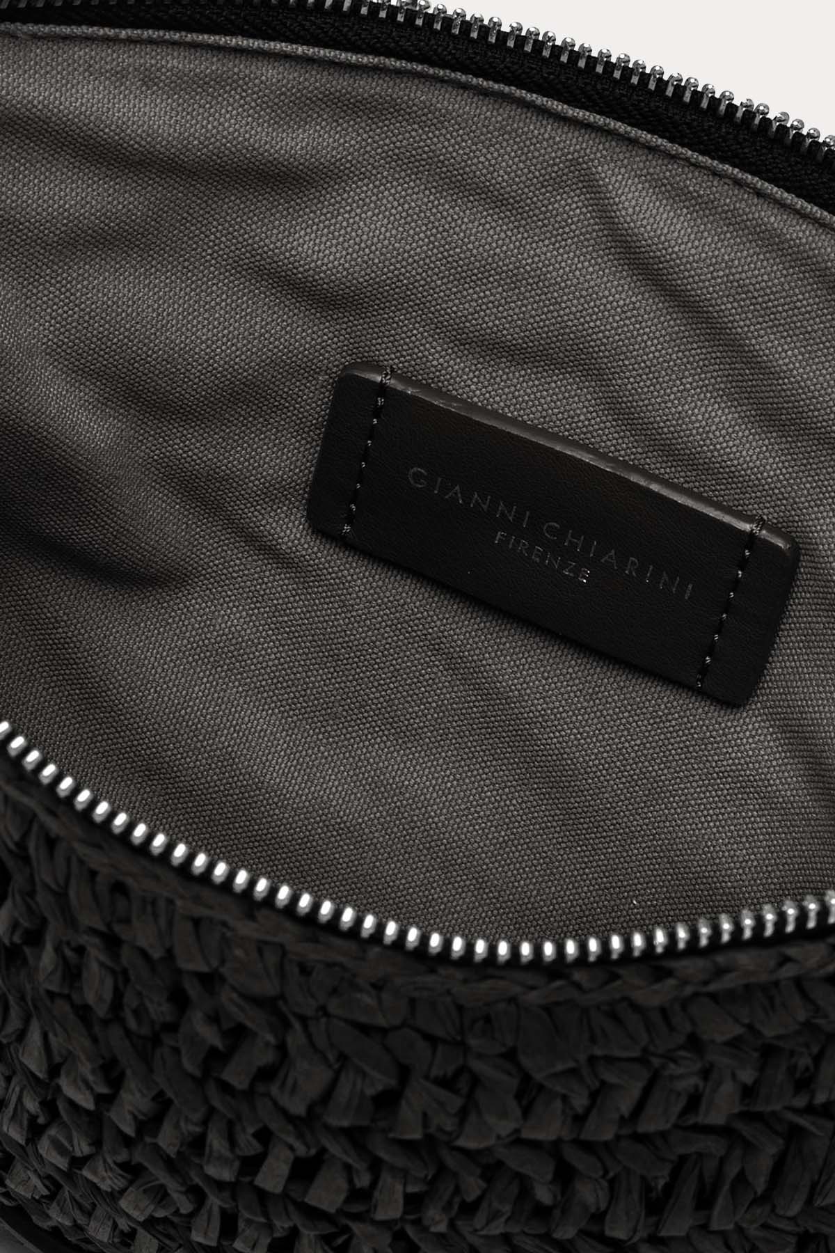 Gianni Chiarini Marcella Hasır Örgü Clutch Çanta