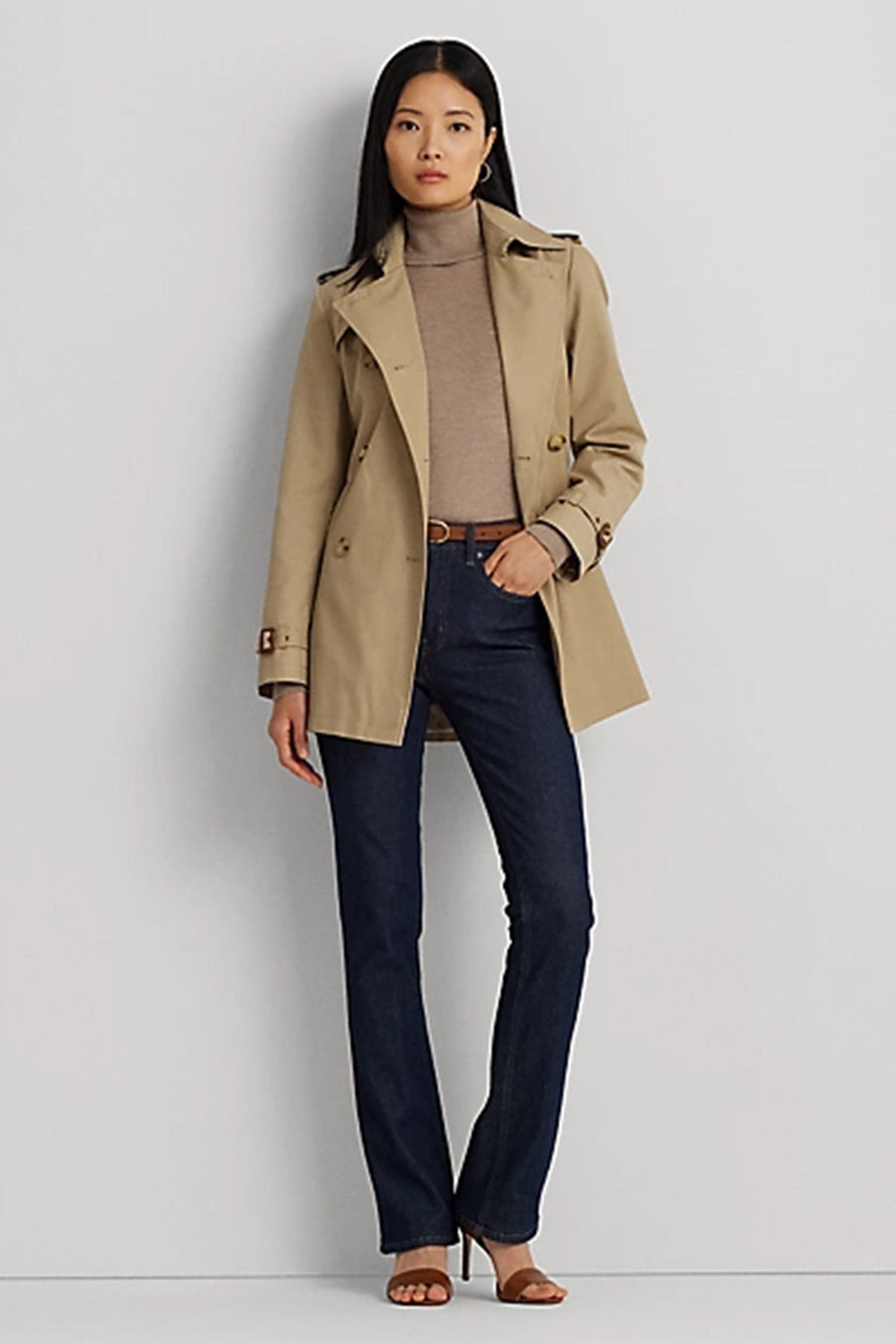 Polo Ralph Lauren Kruvaze Kemerli Trençkot