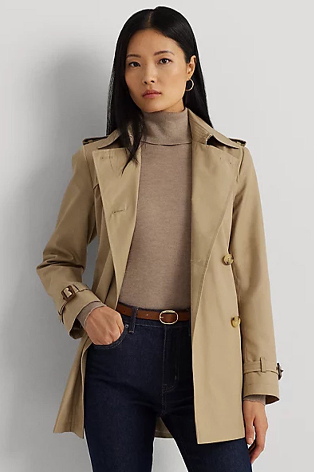 Polo Ralph Lauren Kruvaze Kemerli Trençkot