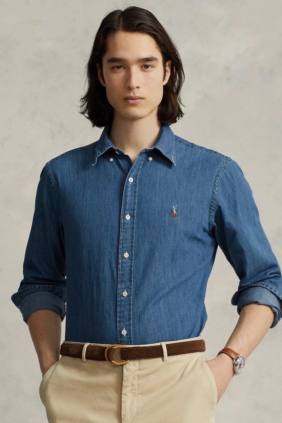 Polo Ralph Lauren Custom Fit Denim Gömlek