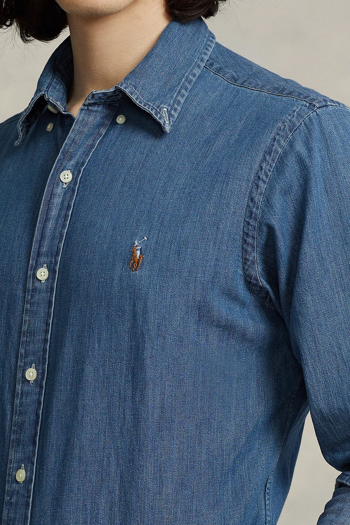 Polo Ralph Lauren Custom Fit Denim Gömlek