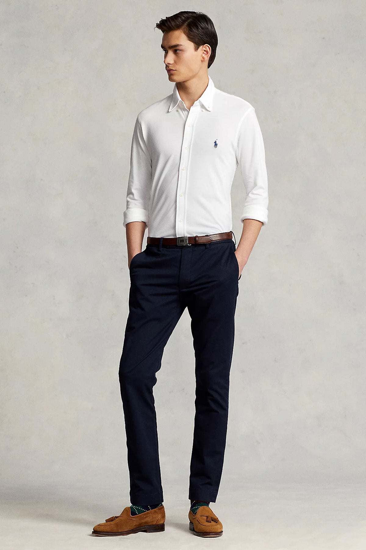 Polo Ralph Lauren Custom Fit Featherweight Mesh Gömlek-Gömlek-Libas
