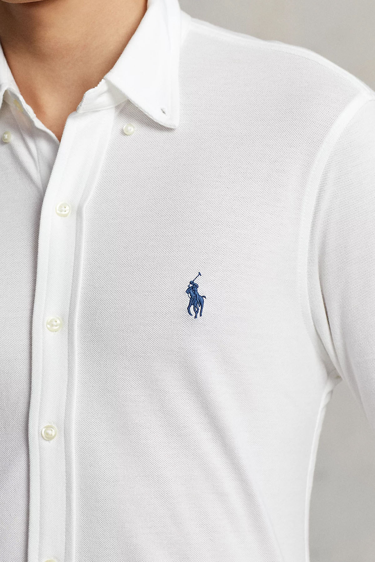 Polo Ralph Lauren Custom Fit Featherweight Mesh Gömlek-Gömlek-Libas