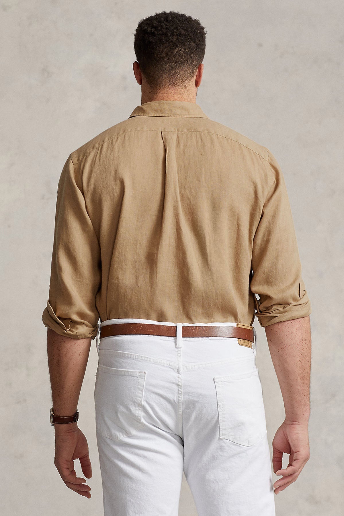 Polo Ralph Lauren Custom Fit Keten Gömlek-Gömlek-Libas