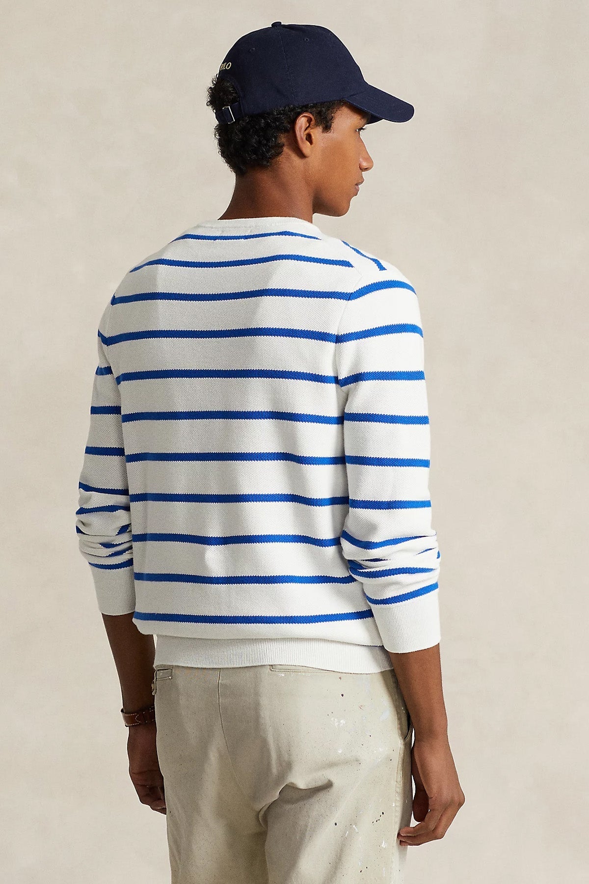 Polo Ralph Lauren Regular Fit Yuvarlak Yaka Çizgili Örgü Triko