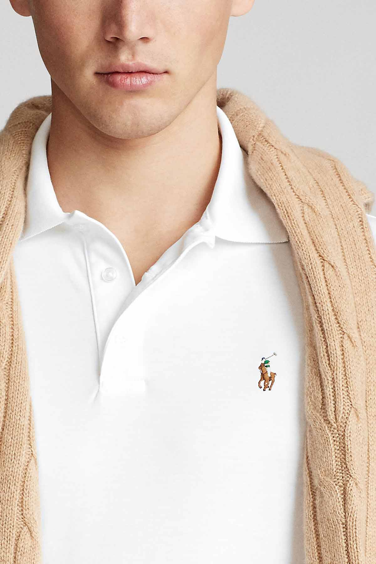 Polo Ralph Lauren Custom Slim Fit Polo Yaka T-shirt
