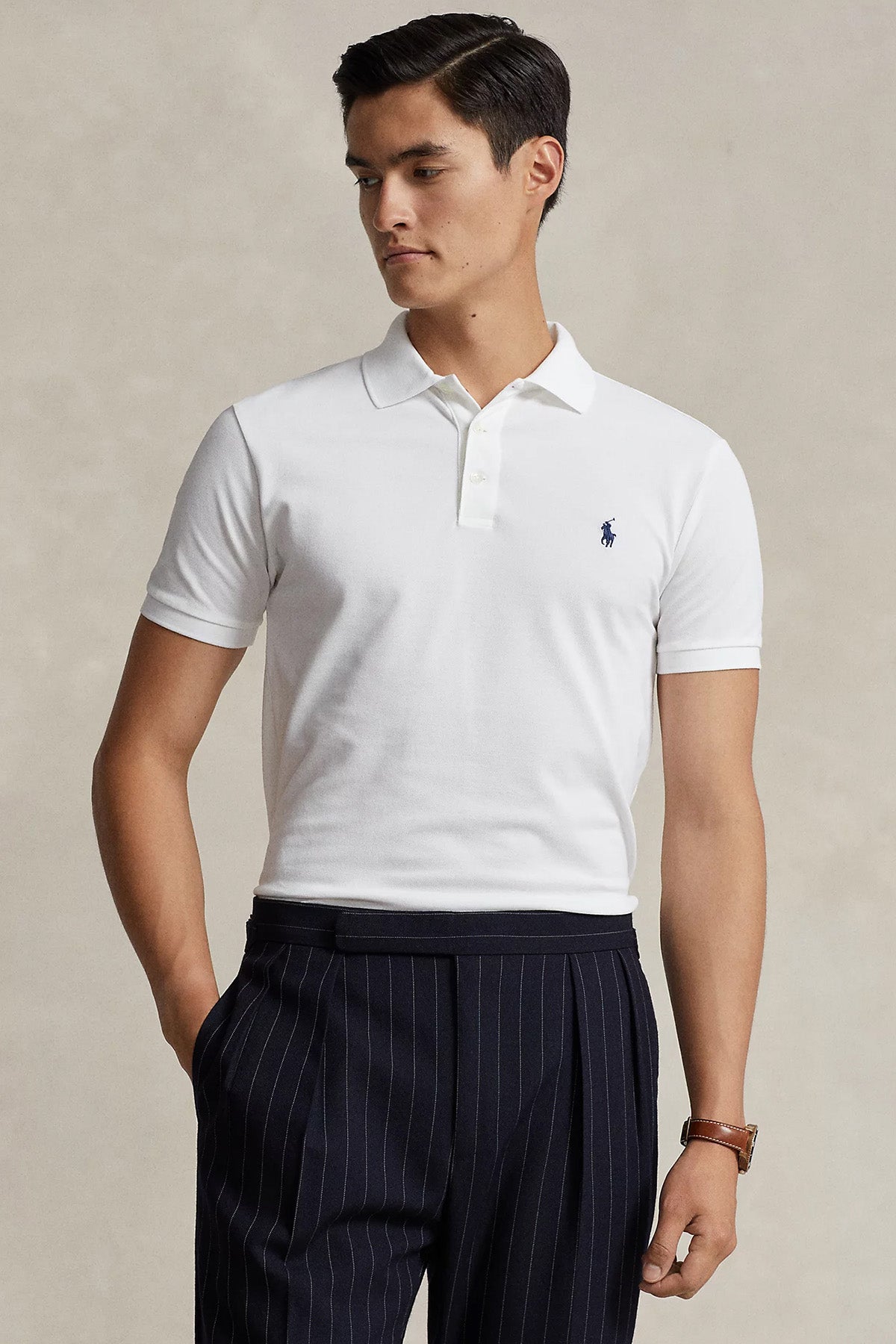 Polo Ralph Lauren Custom Slim Fit Polo Yaka T-shirt 710541705008