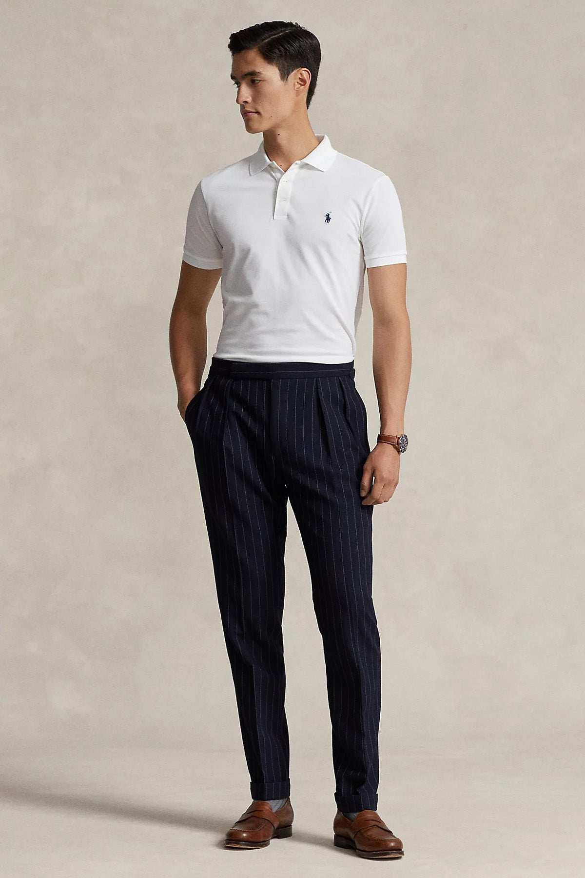 トップス POLO RALPH LAUREN CUSTOM SLIM FIT M カスタム スリム フィット ストレッチ メッシュ ポロシャツ | ラルフ