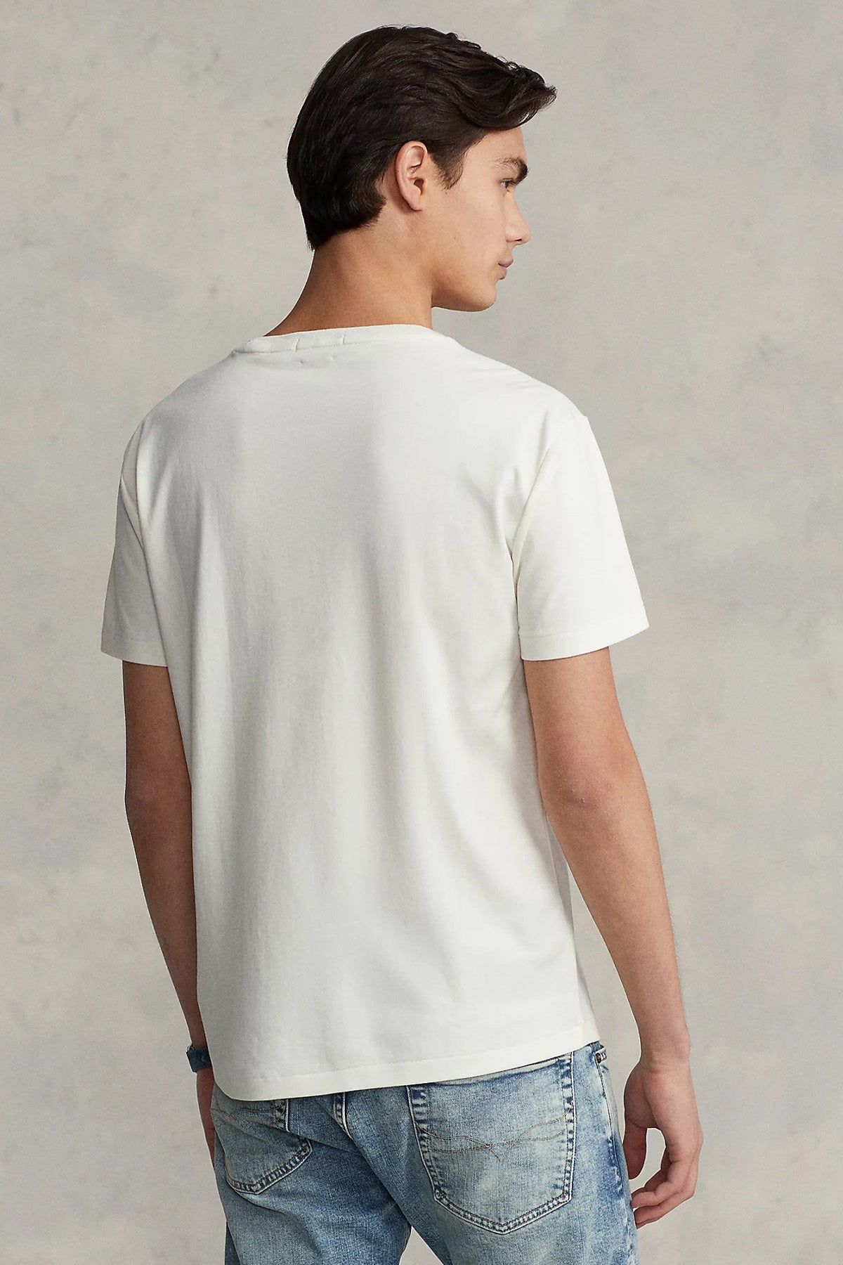 Polo Ralph Lauren Custom Slim Fit Yuvarlak Yaka Logolu T-shirt-T-shirt-Libas