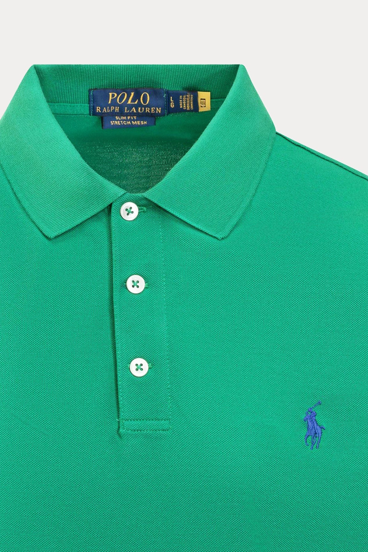 Polo Ralph Lauren Slim Fit Stretch Mesh Polo Yaka T-shirt