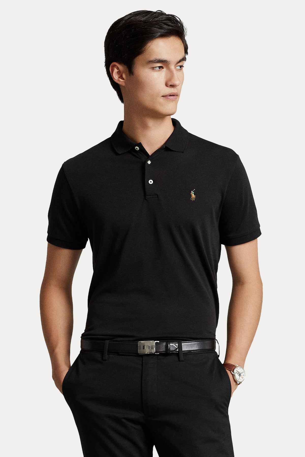 トップス POLO RALPH LAUREN CUSTOM SLIM FIT M カスタム スリム フィット ストレッチ メッシュ ポロシャツ | ラルフ