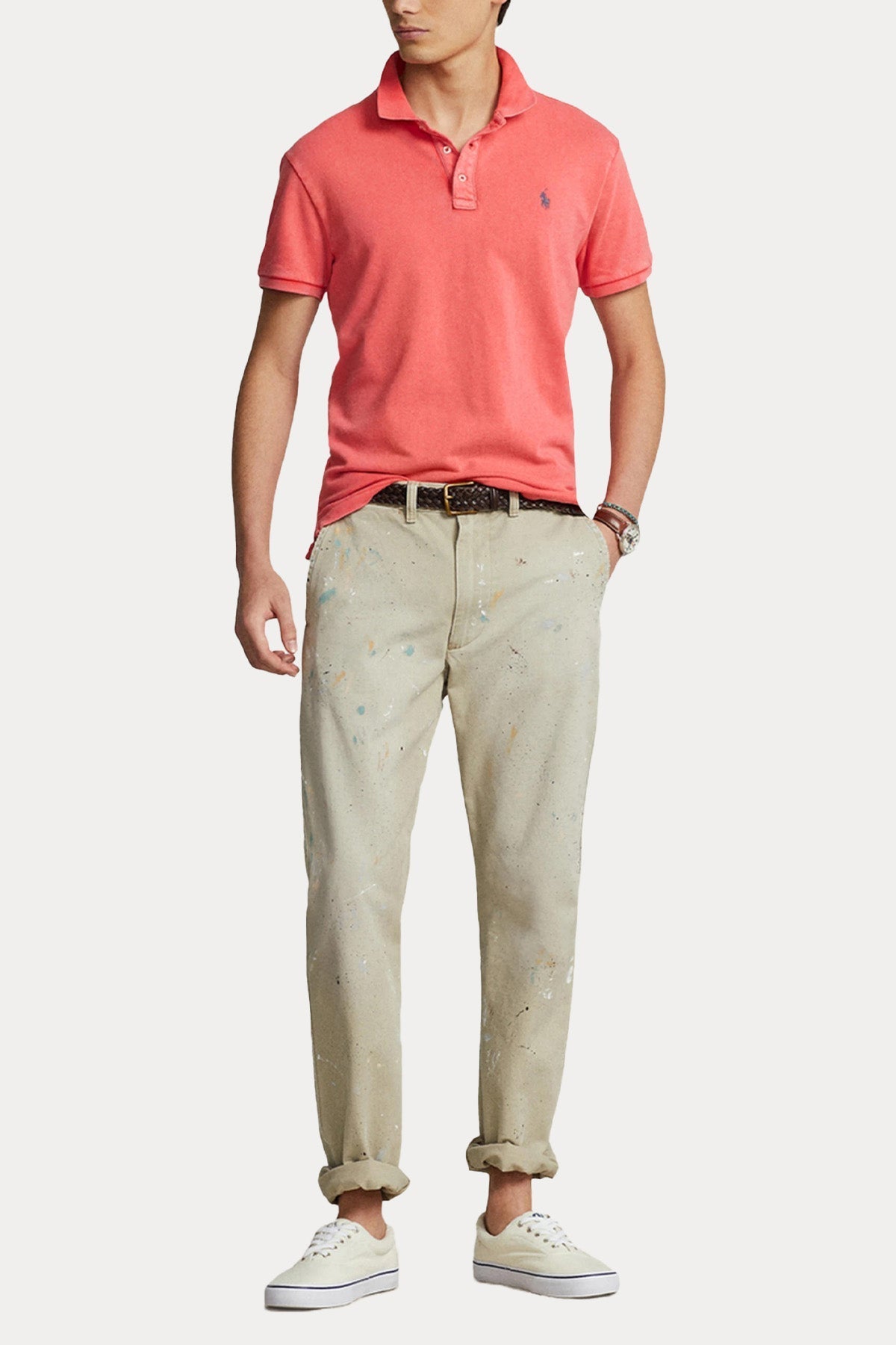 Polo Ralph Lauren Custom Fit Polo Yaka T-shirt-T-shirt-Libas