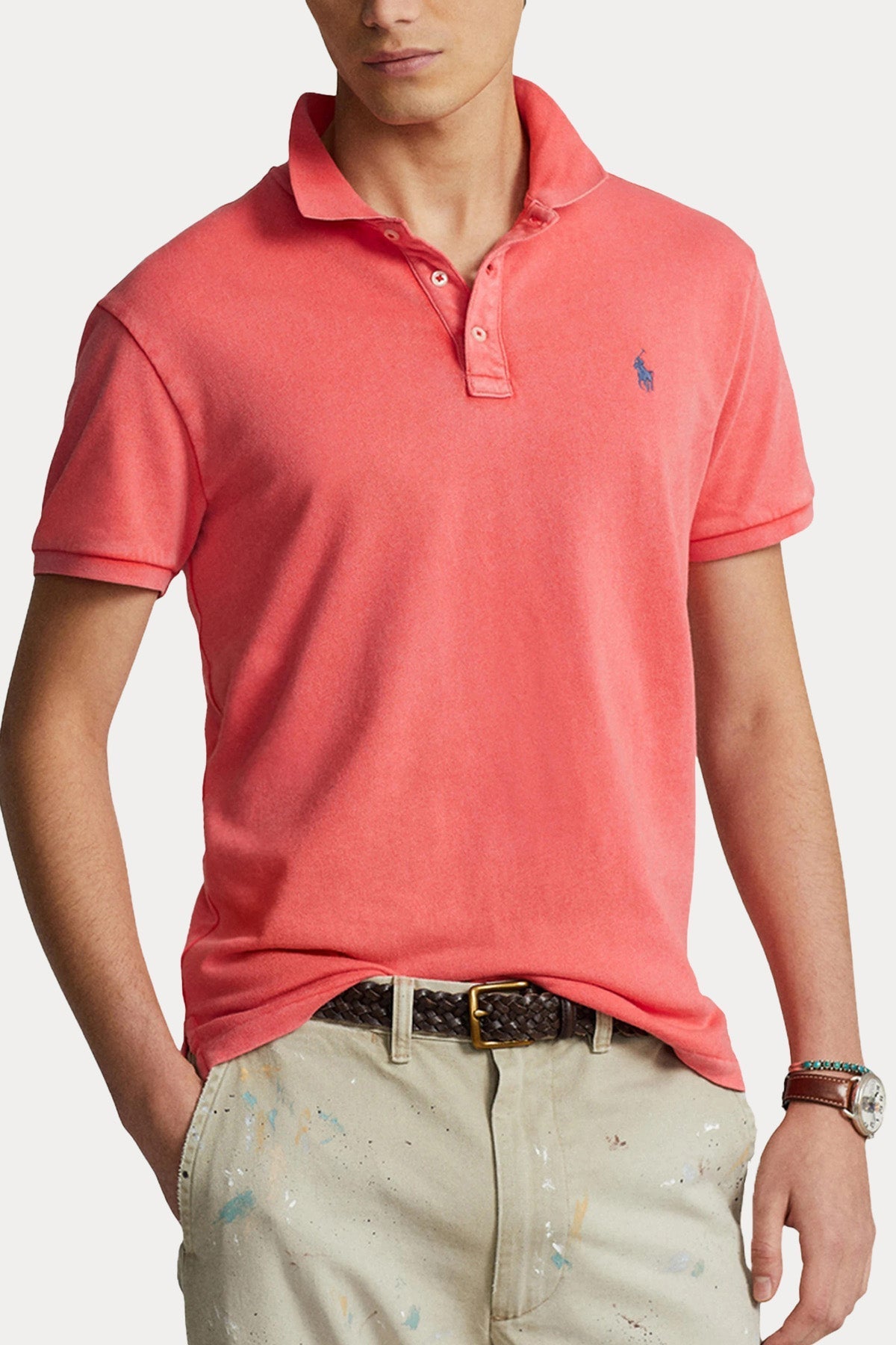 Polo Ralph Lauren Custom Fit Polo Yaka T-shirt-T-shirt-Libas