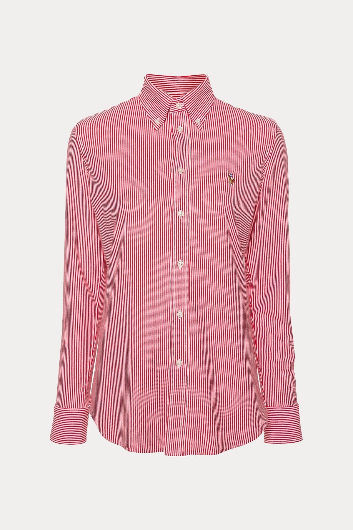 Polo Ralph Lauren Çizgili Knit Oxford Gömlek-Gömlek-Libas