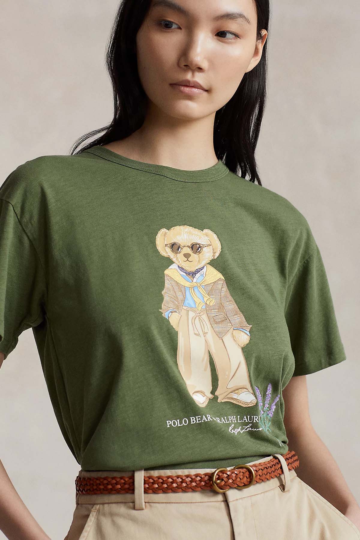 Polo Ralph Lauren Straight Fit Yuvarlak Yaka Polo Bear T-shirt-T-shirt-Libas