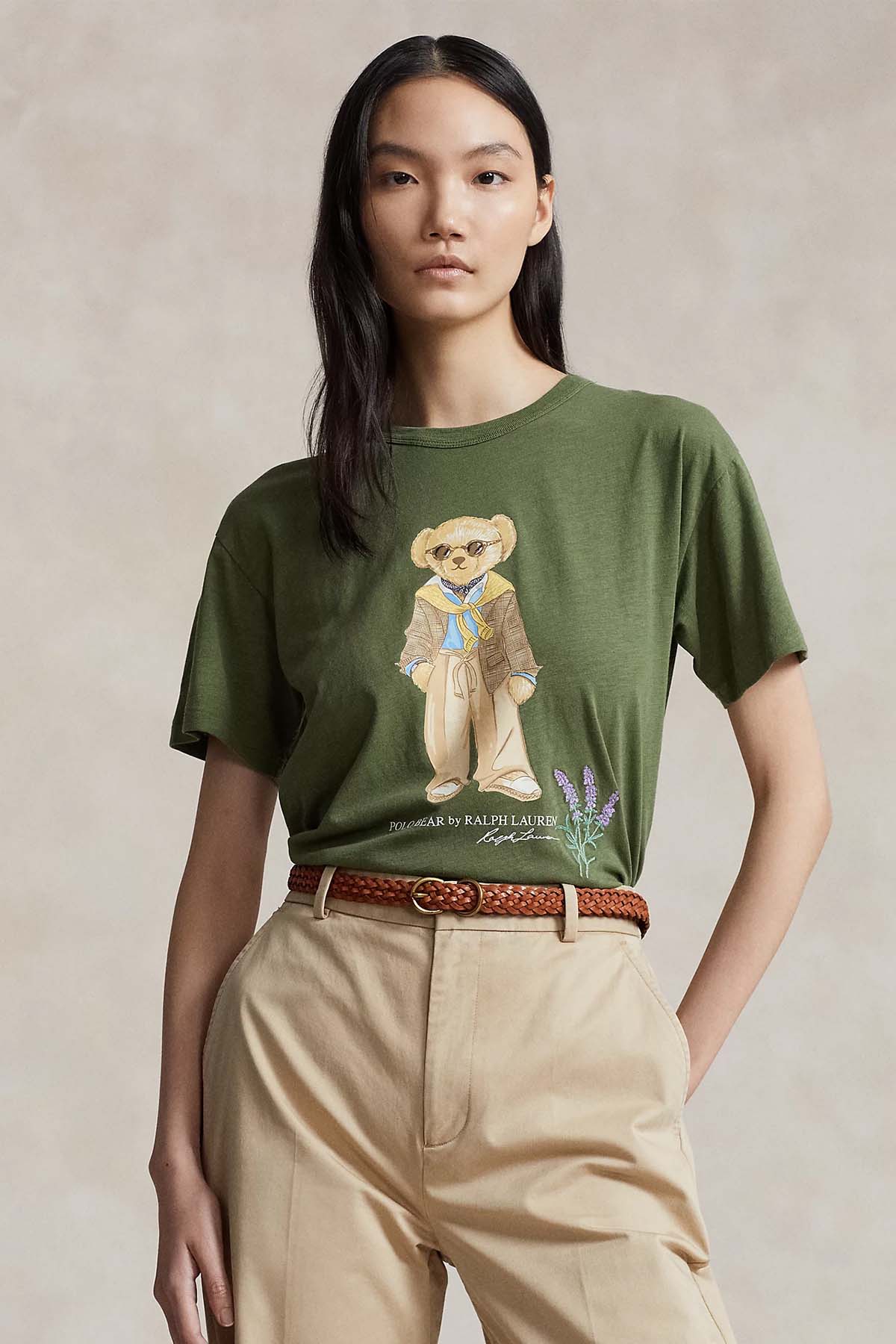 Polo Ralph Lauren Straight Fit Yuvarlak Yaka Polo Bear T-shirt-T-shirt-Libas