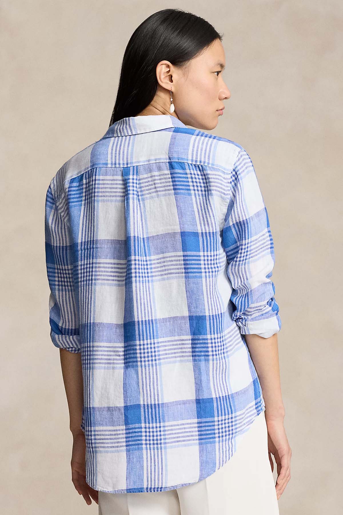 Polo Ralph Lauren Relaxed Fit Ekoseli Keten Gömlek