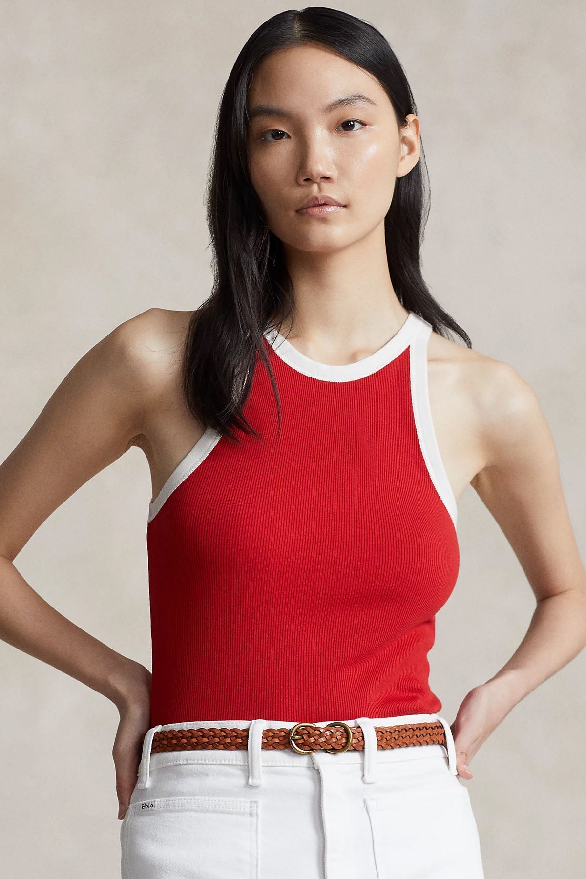 Polo Ralph Lauren Askılı Kolsuz Streç T-shirt