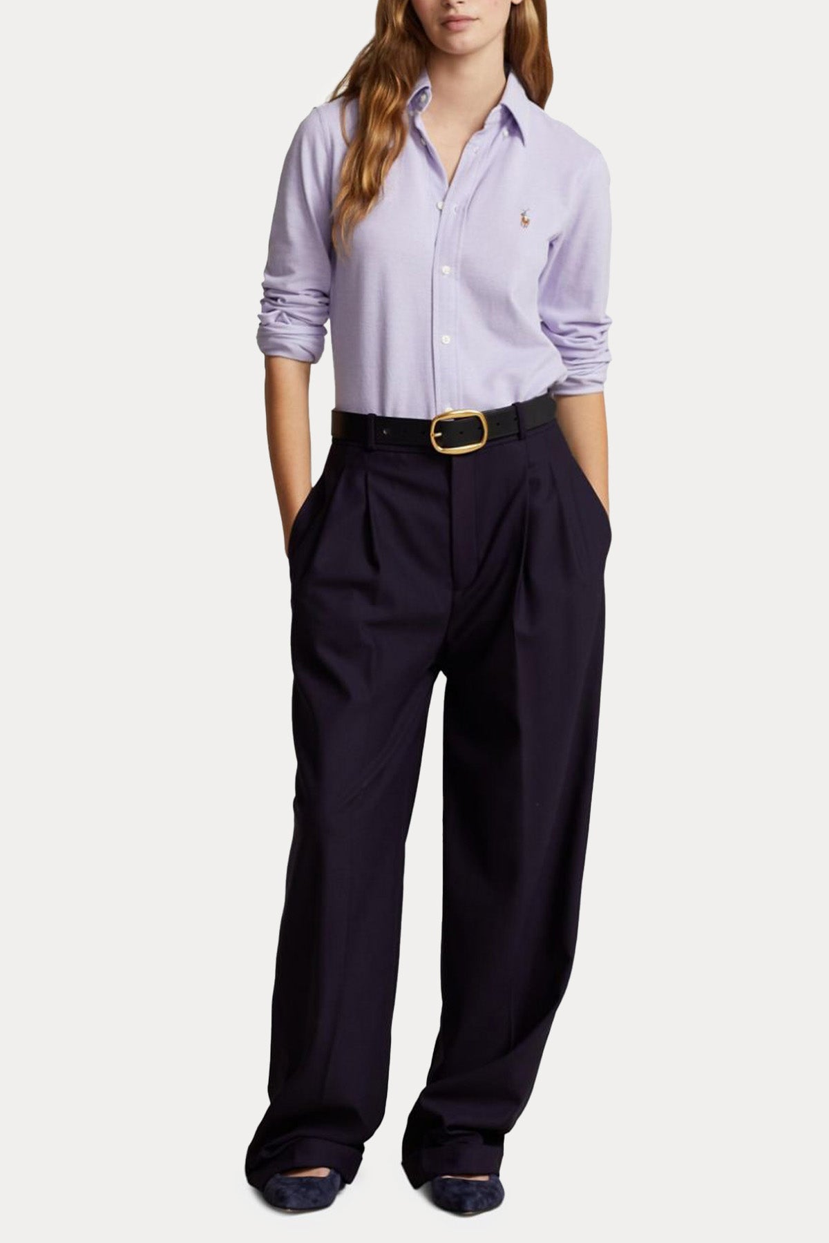 Polo Ralph Lauren Custom Fit Knit Oxford Gömlek-Gömlek-Libas