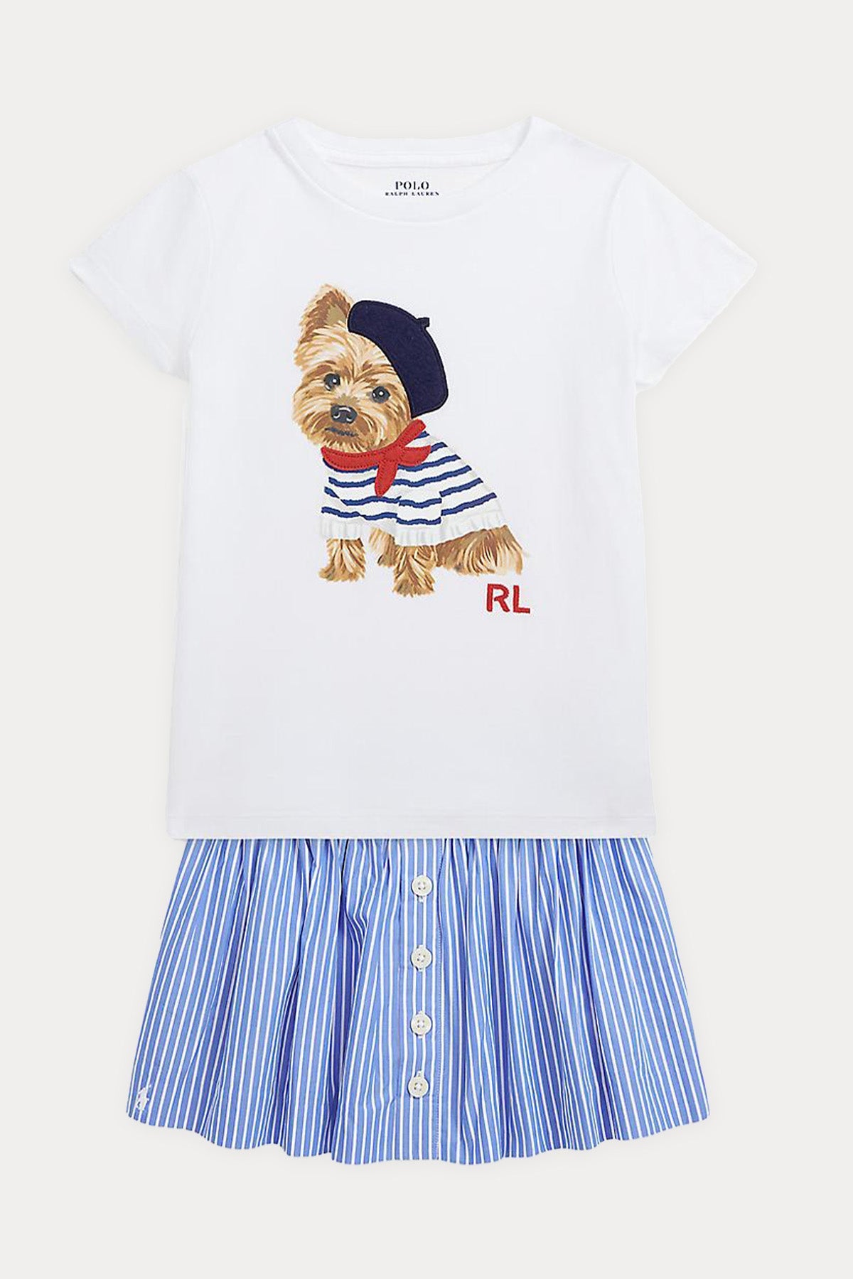 Polo Ralph Lauren Kids 2-3 Yaş Kız Çocuk Köpek Temalı T-shirt