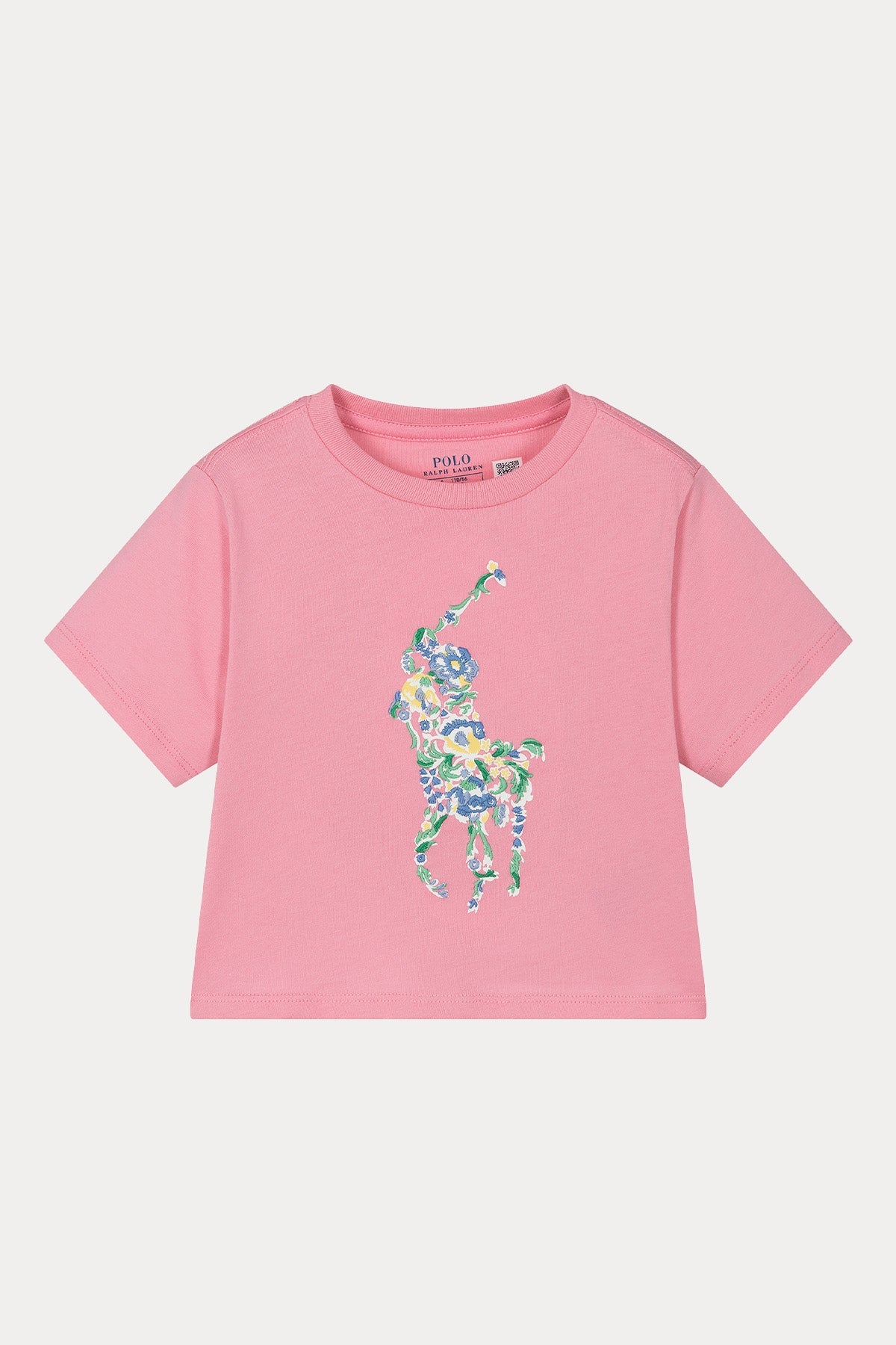 Polo Ralph Lauren Kids 4-5 Yaş Kız Çocuk Big Pony Logolu Crop T-shirt