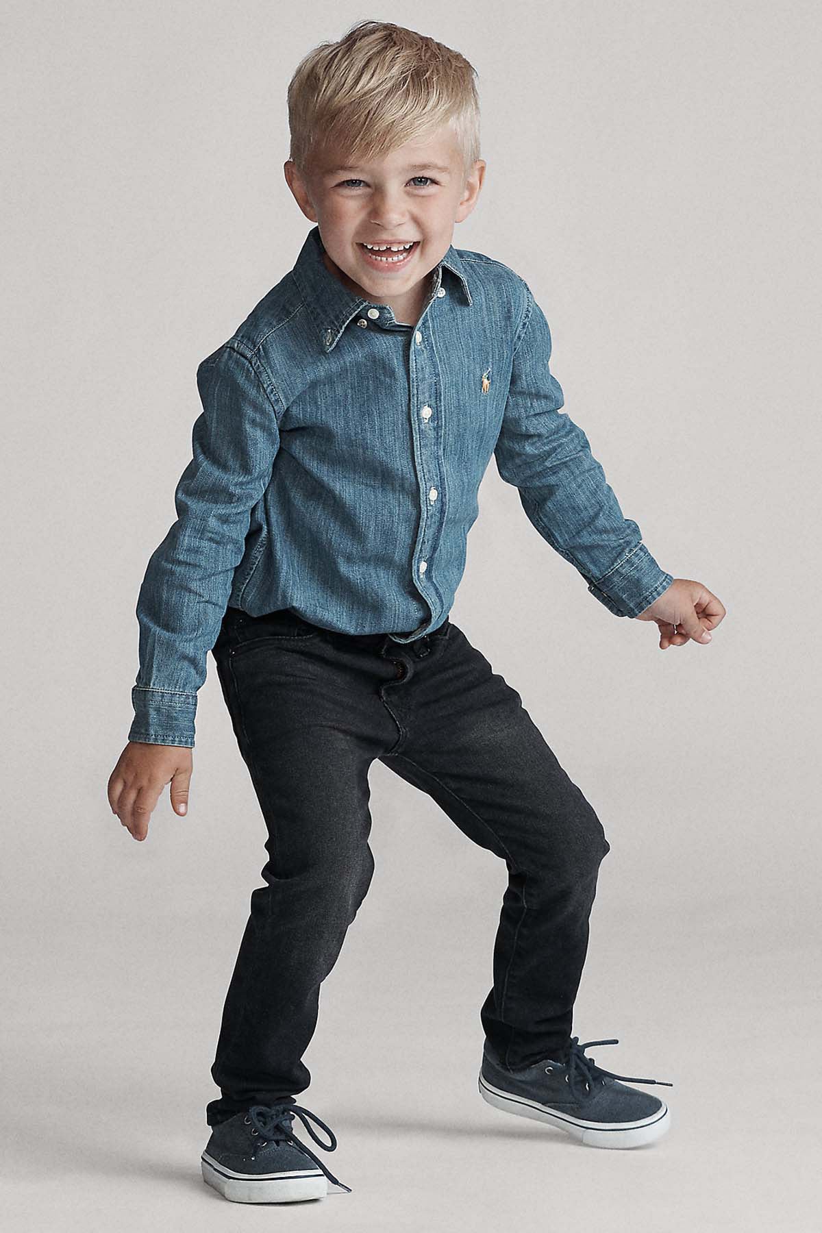 Polo Ralph Lauren Kids 3-6 Yaş Erkek Çocuk Denim Gömlek