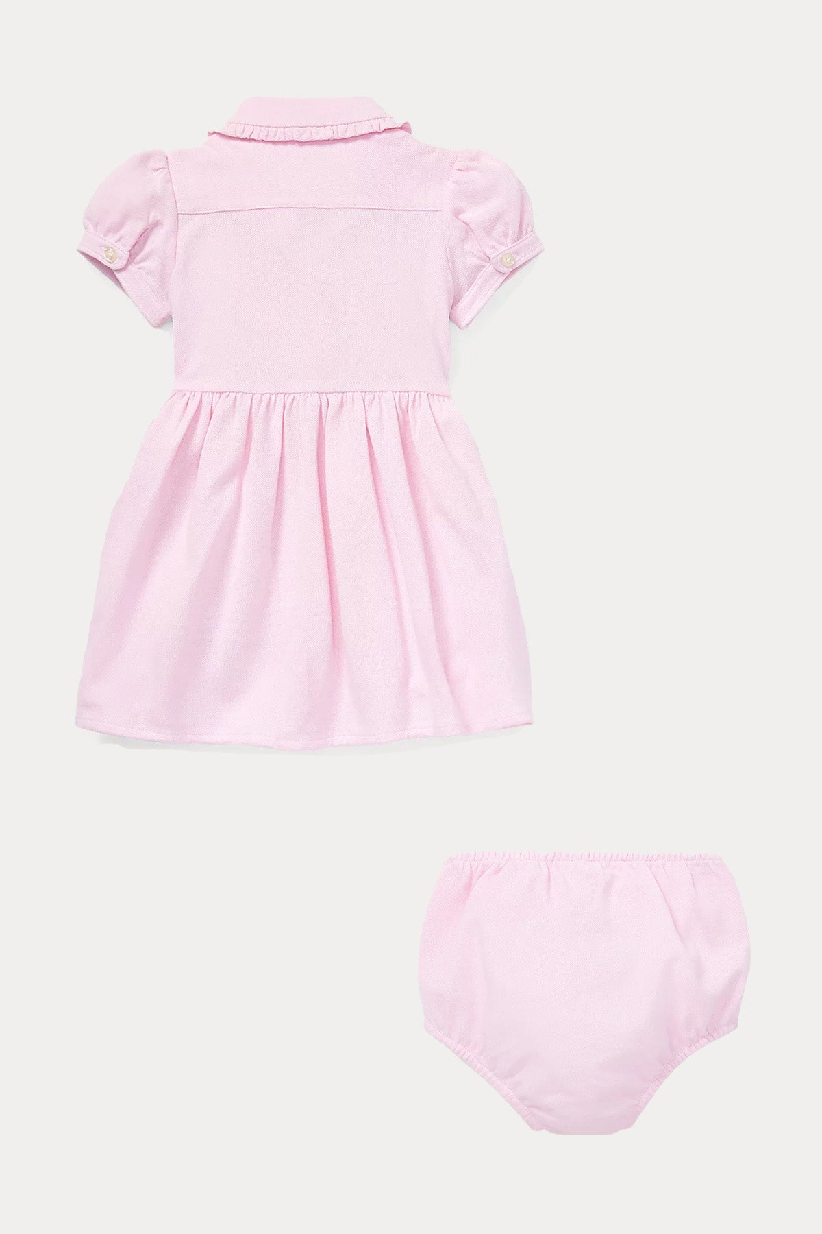 Polo Ralph Lauren Kids 6-12 Aylık Kız Bebek Şortlu Gömlek Elbise