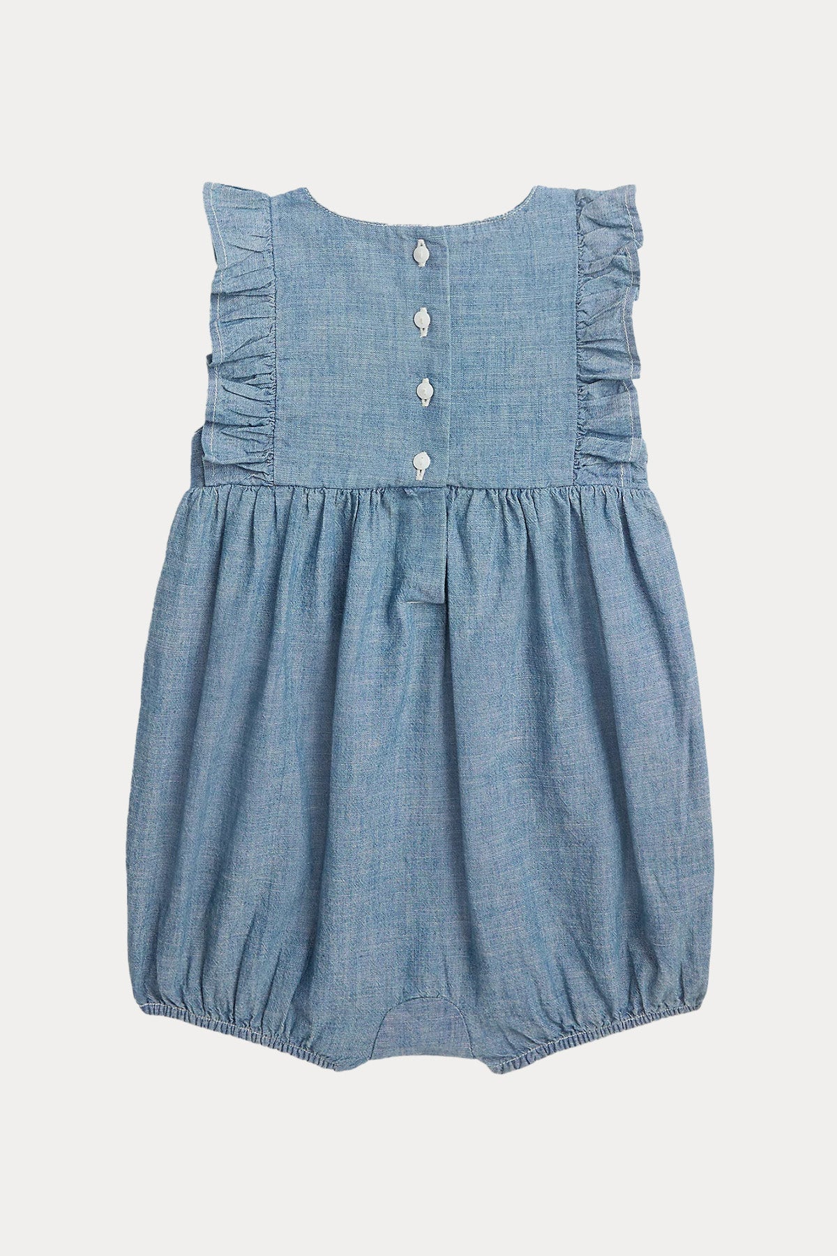 Polo Ralph Lauren Kids 6-12 Aylık Kız Bebek Denim Tulum