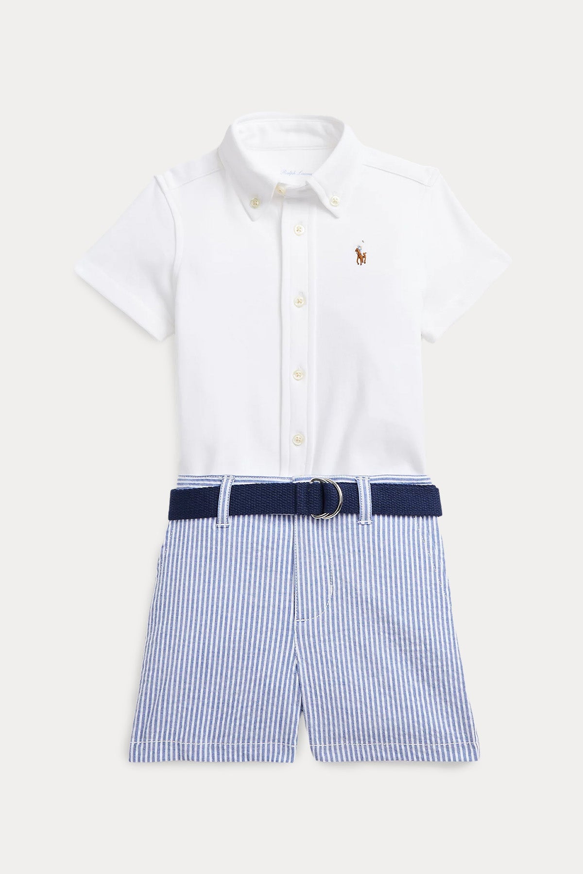 Polo Ralph Lauren Kids 18-24 Aylık Erkek Bebek Gömlek - Şort Set